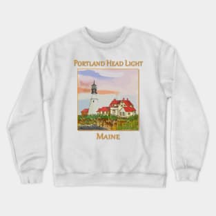 Portland Head Lighthouse, Cape Elizabeth, Maine Crewneck Sweatshirt